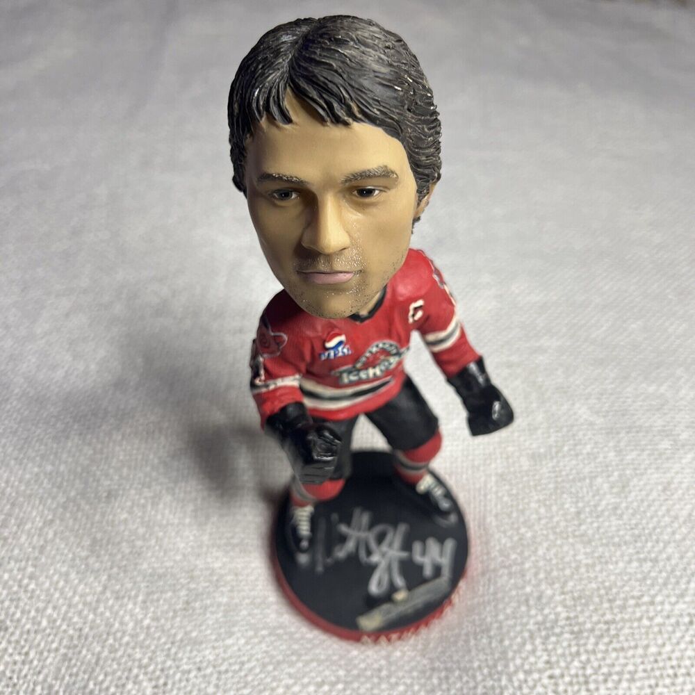 Signed Rockford Icehogs Nathan Lutz Bobblehead Number 44